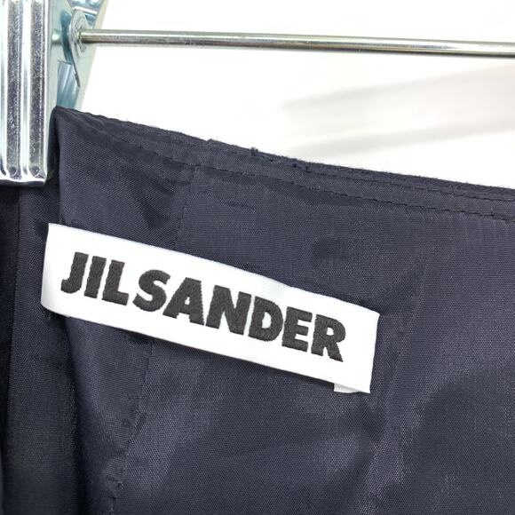 JIL SANDER Skirt Women's Size 40 US 10 High Rise Straight Pencil Navy Blue - Picture 5 of 5